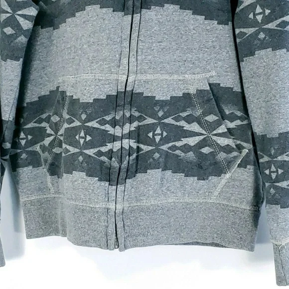 American Eagle Outfitters Full Zip Hoodie Men's XL Athletic Fit Gray - Picture 5 of 7